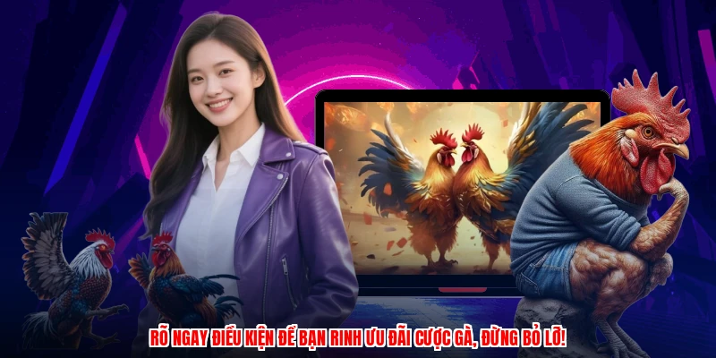 Rõ ngay điều kiện để bạn rinh ưu đãi cược gà, đừng bỏ lỡ!